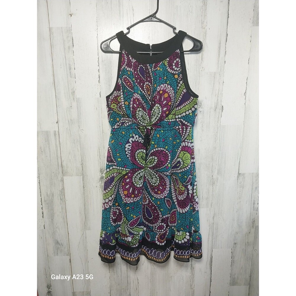 Nicole By Nicole Miller Women's Size 12 Paisley Sleeveless Midi Dress